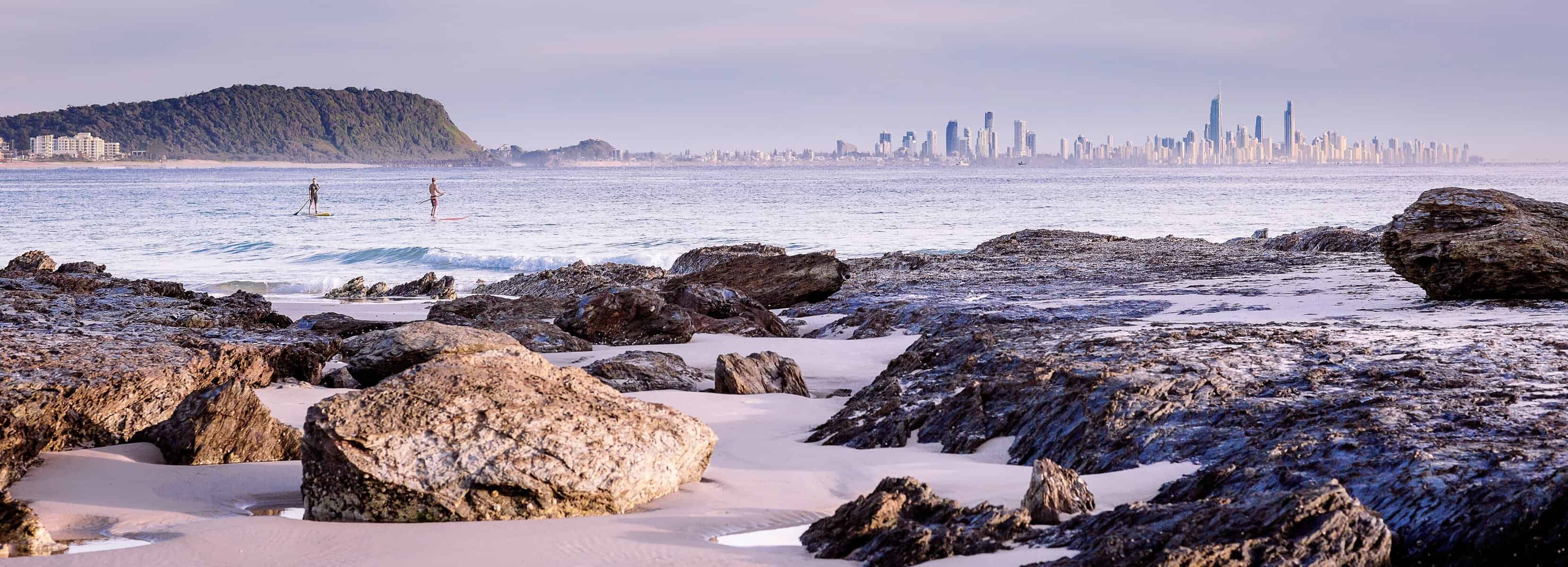 Currumbin Beach on the Gold Coast, Queensland